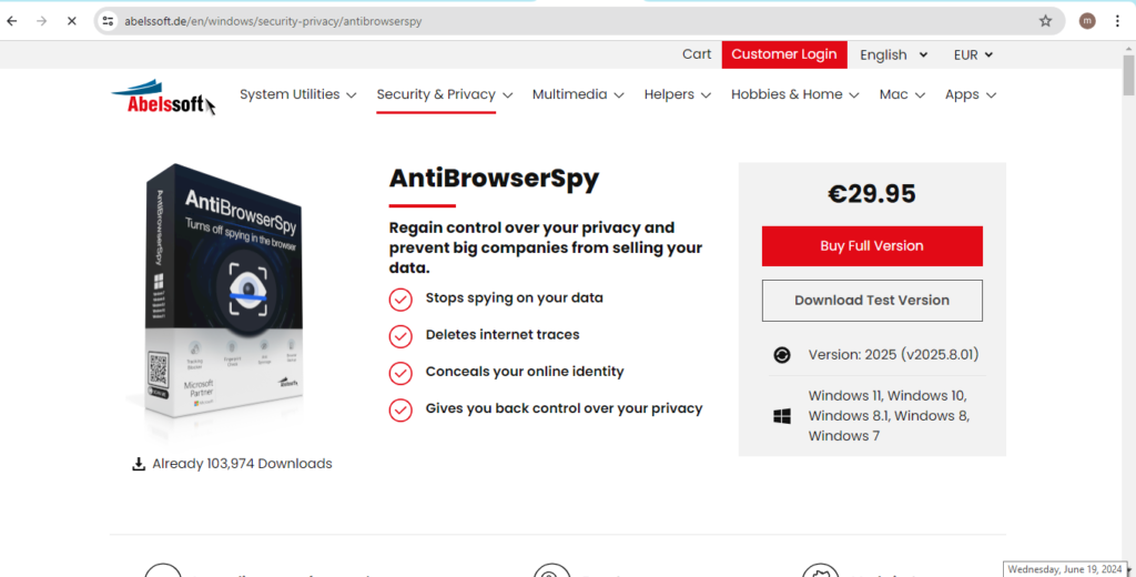 Abelssoft Antibrowser Spy