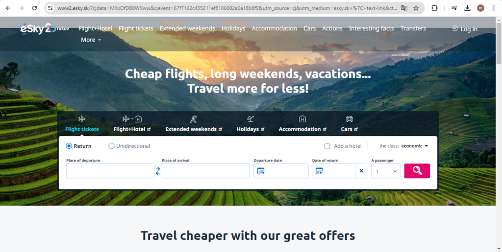 Esky cheap flights